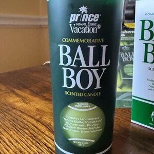 Prince Green Commemorative Ball Boy Candle